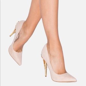 Suede-Faux Pumps